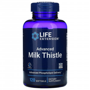 Life Extension, улучшенная формула расторопши, 120 капсул