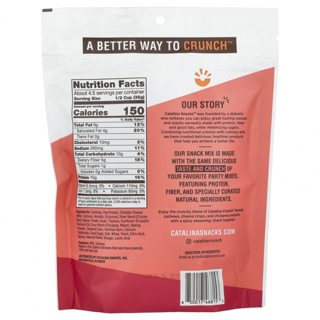 Catalina Crunch, смесь для кранчей, Spicy Kick, 148 г (5,25 унции) Catalina Crunch, смесь для кранчей, Spicy Kick, 148 г (5,25 унции)
