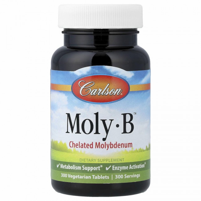Carlson, Moly·B, Молибден, 300 таблеток