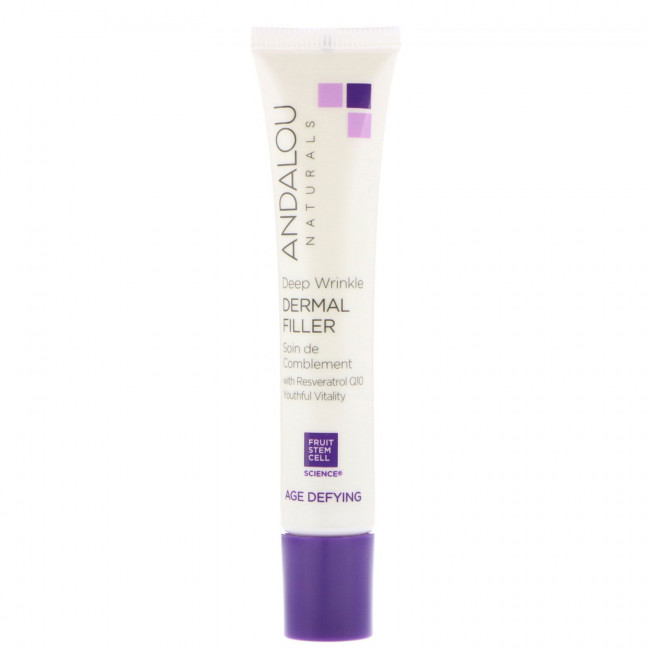 Andalou Naturals, Средство для заполнения морщин, 0,6 жидкой унции (18 мл) Andalou Naturals, Средство для заполнения морщин, 0,6 жидкой унции (18 мл)