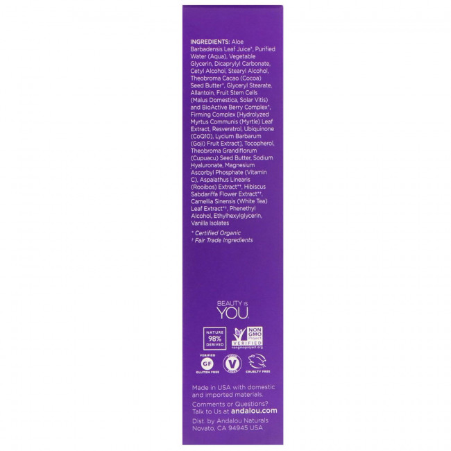 Andalou Naturals, Средство для заполнения морщин, 0,6 жидкой унции (18 мл) Andalou Naturals, Средство для заполнения морщин, 0,6 жидкой унции (18 мл)