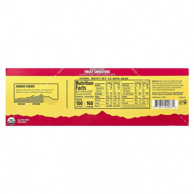 Honey Stinger, Energy Chews, фруктовый смузи, 12 пакетиков по 50 г (1,8 унции) Honey Stinger, Energy Chews, фруктовый смузи, 12 пакетиков по 50 г (1,8 унции)