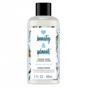 Love Beauty and Planet, Кондиционер для придания объема и щедрости, кокосовая вода и цветы мимозы, 89 мл (3 жидк. Унции)