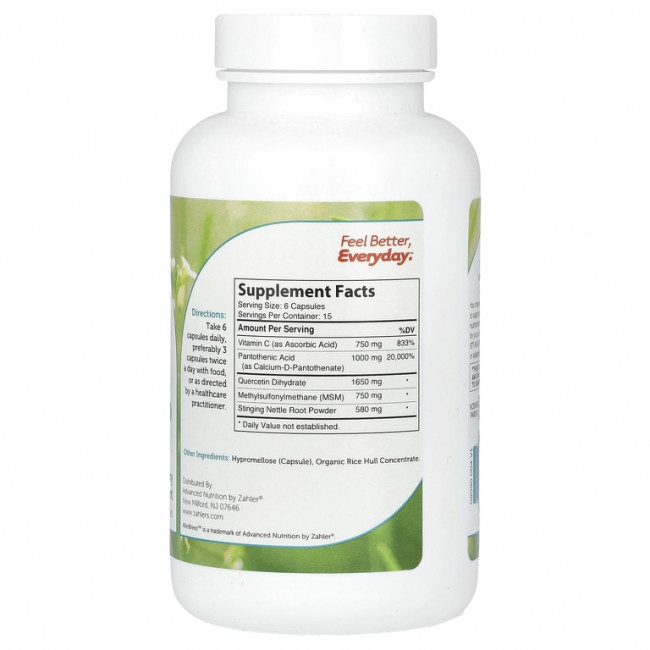 Zahler, AllerBreez, средство для поддержки иммунной системы, 90 капсул Zahler, AllerBreez, средство для поддержки иммунной системы, 90 капсул