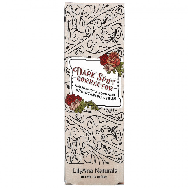 Lilyana Naturals, Корректор темных пятен, осветляющая сыворотка, 30 г (1 унция) Lilyana Naturals, Корректор темных пятен, осветляющая сыворотка, 30 г (1 унция)