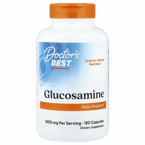 Doctor's Best, сульфат глюкозамина, 750 мг, 180 капсул