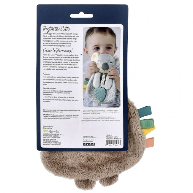 itzy ritzy, Itzy Lovey ™, Plush Lovey с силиконовым прорезывателем для зубов, от 0 месяцев, для праздника, 1 прорезыватель для зубов itzy ritzy, Itzy Lovey ™, Plush Lovey с силиконовым прорезывателем для зубов, от 0 месяцев, для праздника, 1 прорезыватель для зубов