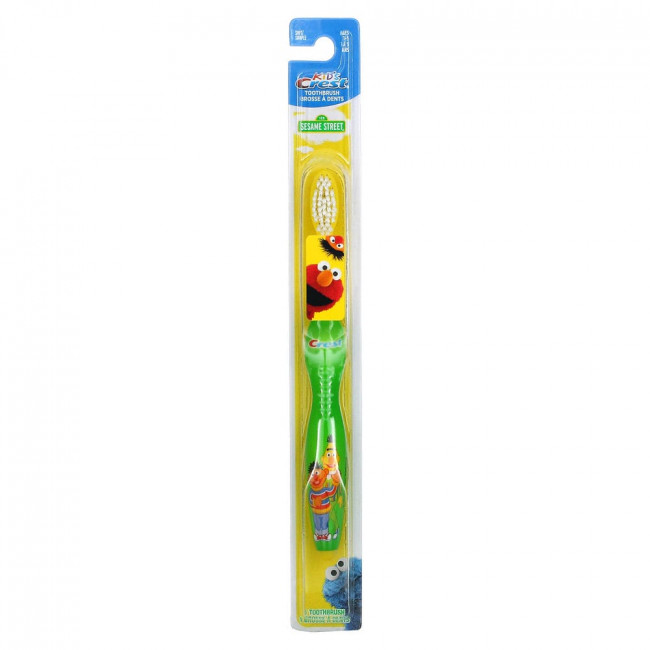 Crest, Для детей, зубная щетка, мягкая, для детей от 1 до 5 лет, Sesame Street`` 1 зубная щетка Crest, Для детей, зубная щетка, мягкая, для детей от 1 до 5 лет, Sesame Street`` 1 зубная щетка