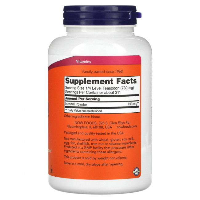 NOW Foods, Инозитол, порошок, 227 г (8 унций) NOW Foods, Инозитол, порошок, 227 г (8 унций)