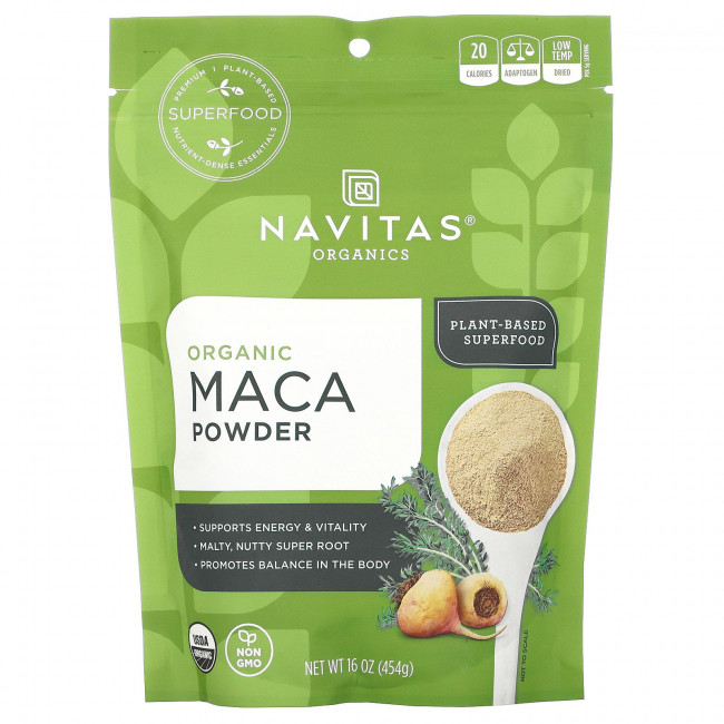 Navitas Organics, Органический порошок маки, 454 г Navitas Organics, Органический порошок маки, 454 г