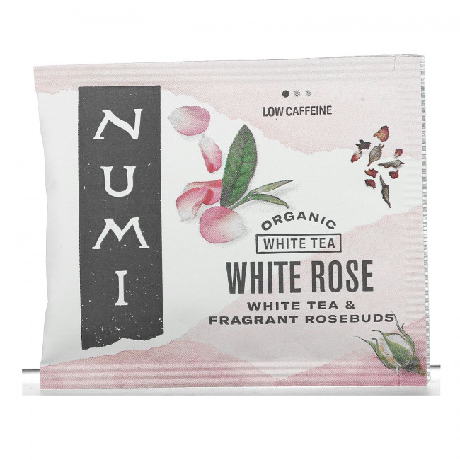 Numi Tea, органический чай, белый чай, белая роза, 16 чайных пакетиков, 32 г (1,13 унции) Numi Tea, органический чай, белый чай, белая роза, 16 чайных пакетиков, 32 г (1,13 унции)