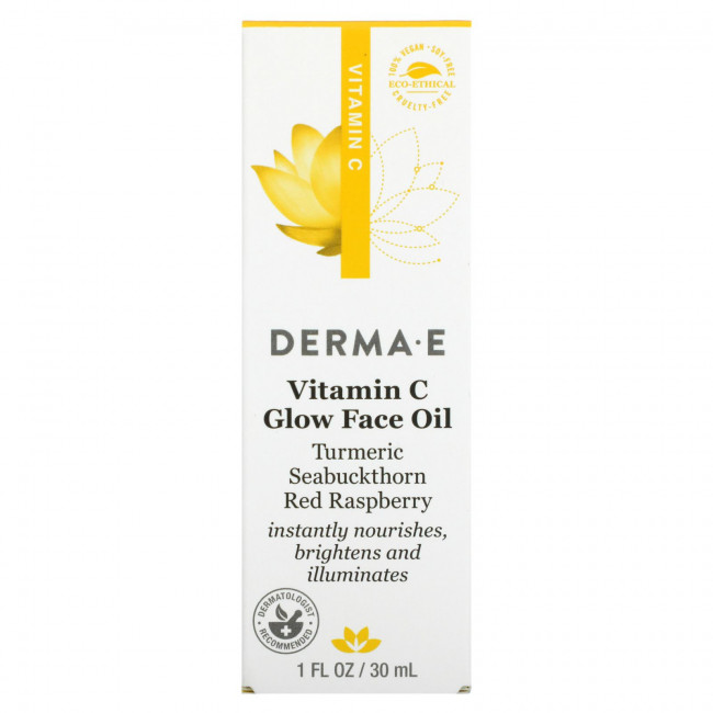 Derma E, Масло для сияния кожи с витамином C, 30 мл (1 жидк. Унция) Derma E, Масло для сияния кожи с витамином C, 30 мл (1 жидк. Унция)