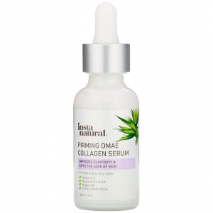 InstaNatural, коллагеновая сыворотка с ДМАЭ, придающая коже упругости, 30 мл (1 жидк. унция)