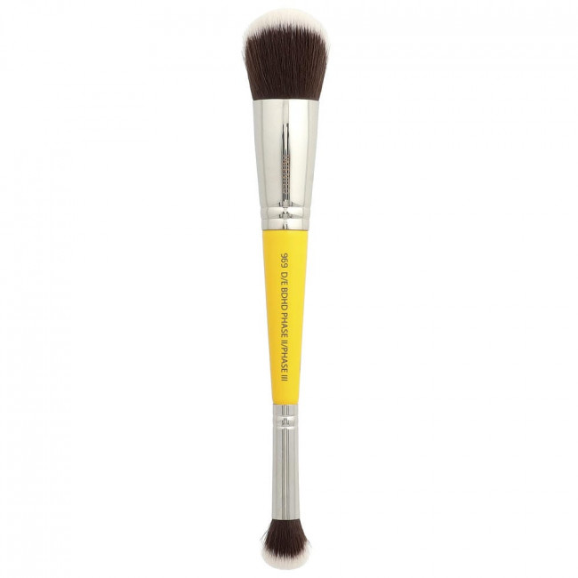 Кисть двусторонняя Bdellium Tools, серия Studio, для лица 969, 1 кисть Кисть двусторонняя Bdellium Tools, серия Studio, для лица 969, 1 кисть