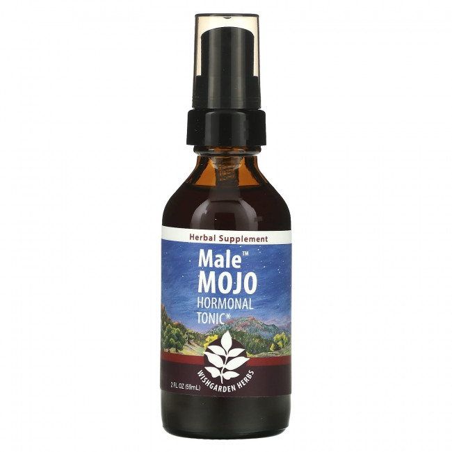 WishGarden Herbs, Male Mojo, гормональный тоник, 59 мл (2 жидк. Унции) WishGarden Herbs, Male Mojo, гормональный тоник, 59 мл (2 жидк. Унции)