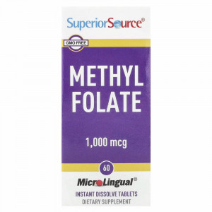Superior Source, метилфолат, 1000 мкг, 60 таблеток