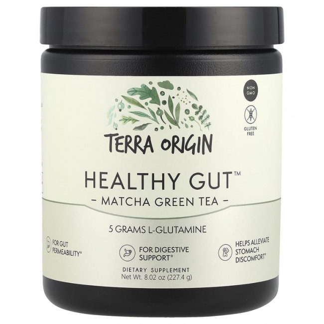 Terra Origin, Healthy Gut ™, зеленый чай матча, 227,4 г (8,02 унции) Terra Origin, Healthy Gut ™, зеленый чай матча, 227,4 г (8,02 унции)