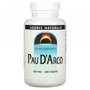 Source Naturals, Кора муравьиного дерева, 500 мг, 250 таблеток