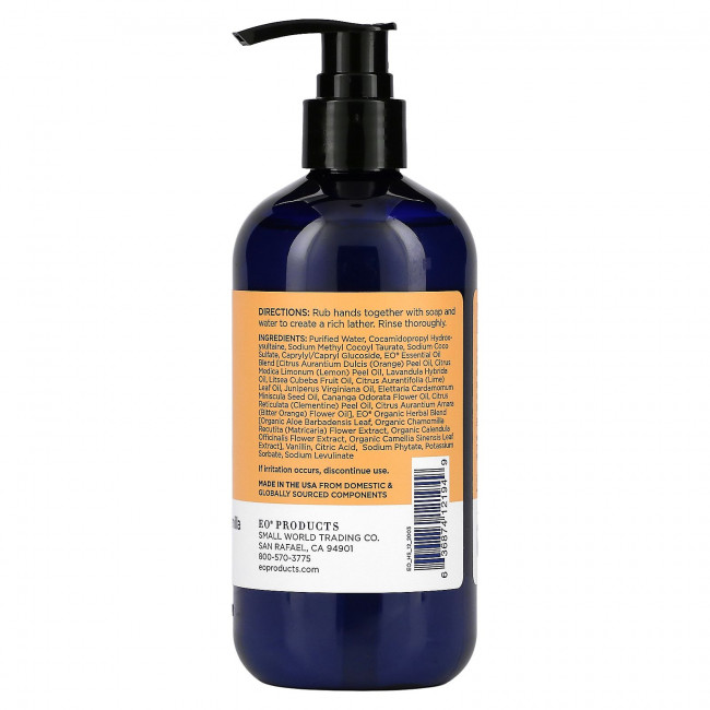 EO Products, Мыло для рук, цветы апельсина и ваниль, 355 мл (12 жидк. Унций) EO Products, Мыло для рук, цветы апельсина и ваниль, 355 мл (12 жидк. Унций)