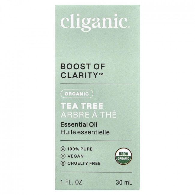Cliganic, органическое эфирное масло чайного дерева, 30 мл (1 жидкая унция)