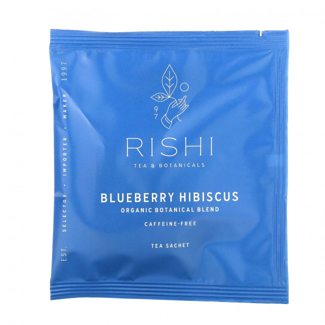 Rishi Tea, органический чай с растительной смесью, гибискус и черника, без кофеина, 15 пакетиков, 48 г (1,69 унции) Rishi Tea, органический чай с растительной смесью, гибискус и черника, без кофеина, 15 пакетиков, 48 г (1,69 унции)