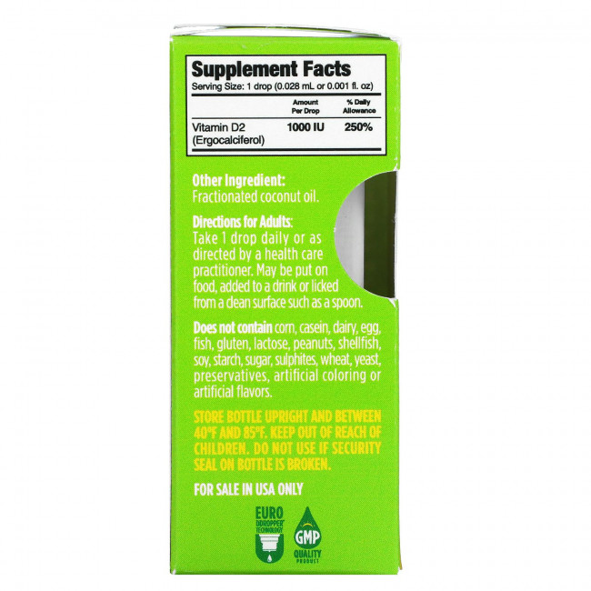 Ddrops, Liquid Vitamin D2, 1,000 IU , 0.17 fl oz ( 5 ml) Ddrops, Liquid Vitamin D2, 1,000 IU , 0.17 fl oz ( 5 ml)