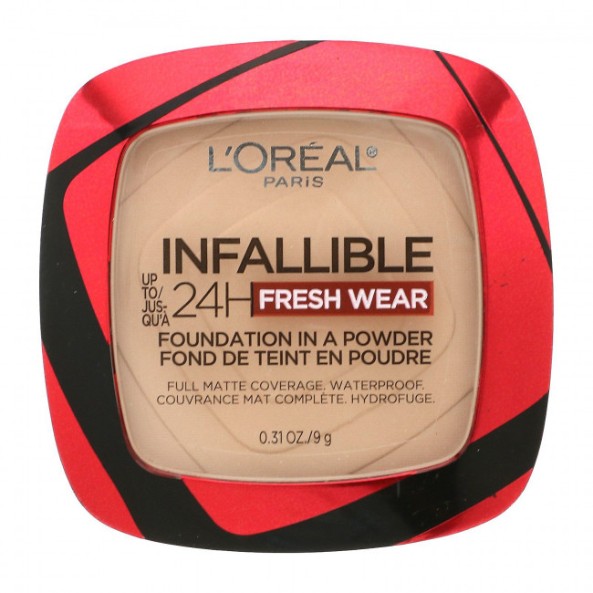 L'Oreal, Infallible 24H Fresh Wear, тональная пудра, 130 бежевый, 9 г (0,31 унции) L'Oreal, Infallible 24H Fresh Wear, тональная пудра, 130 бежевый, 9 г (0,31 унции)