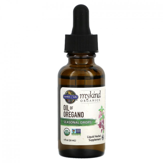 Garden of Life, MyKind Organics, масло орегано, сезонные капли, 30 мл (1 жидк. унция) Garden of Life, MyKind Organics, масло орегано, сезонные капли, 30 мл (1 жидк. унция)