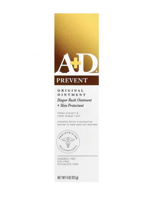 A+D, Original Ointment, мазь от опрелостей и средство для защиты кожи, 113 г (4 унции) 