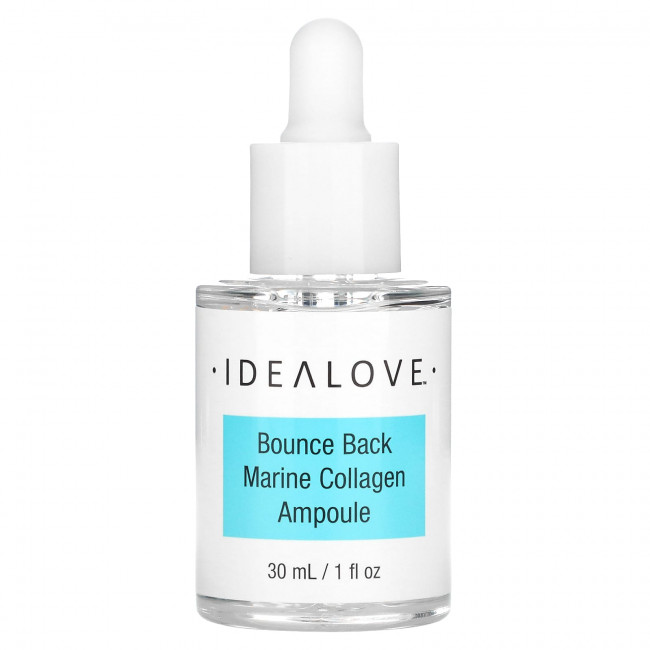 Idealove, Bounce Back, Marine Collagen Ampoule, сыворотка с морским коллагеном, 30 мл (1 жидк. унция) Idealove, Bounce Back, Marine Collagen Ampoule, сыворотка с морским коллагеном, 30 мл (1 жидк. унция)