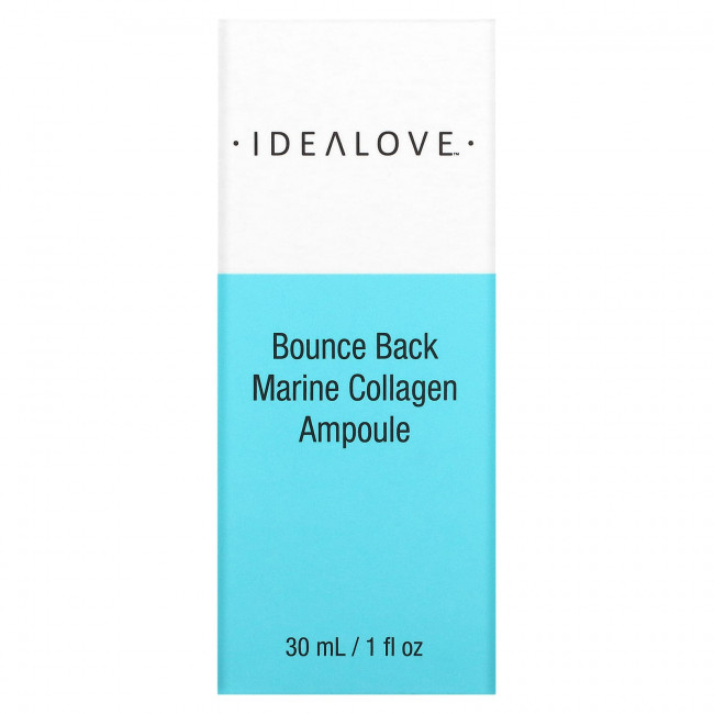 Idealove, Bounce Back, Marine Collagen Ampoule, сыворотка с морским коллагеном, 30 мл (1 жидк. унция) Idealove, Bounce Back, Marine Collagen Ampoule, сыворотка с морским коллагеном, 30 мл (1 жидк. унция)
