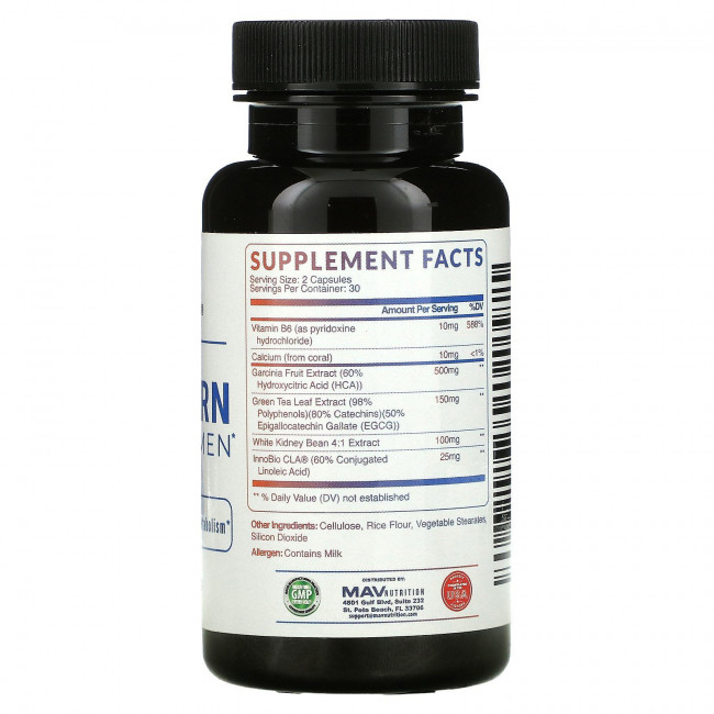 MAV Nutrition, Fat Burn, для женщин, 60 капсул MAV Nutrition, Fat Burn, для женщин, 60 капсул