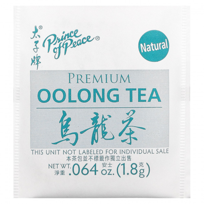 Prince of Peace, Premium Oolong Tea, 100 Tea Bags, (1.8 g) Each Prince of Peace, Premium Oolong Tea, 100 Tea Bags, (1.8 g) Each