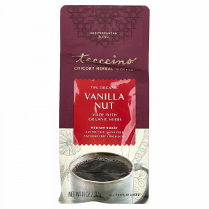 Teeccino, травяной кофе из цикория, средней прожарки, без кофеина, ваниль и орех, 312 г (11 унций)