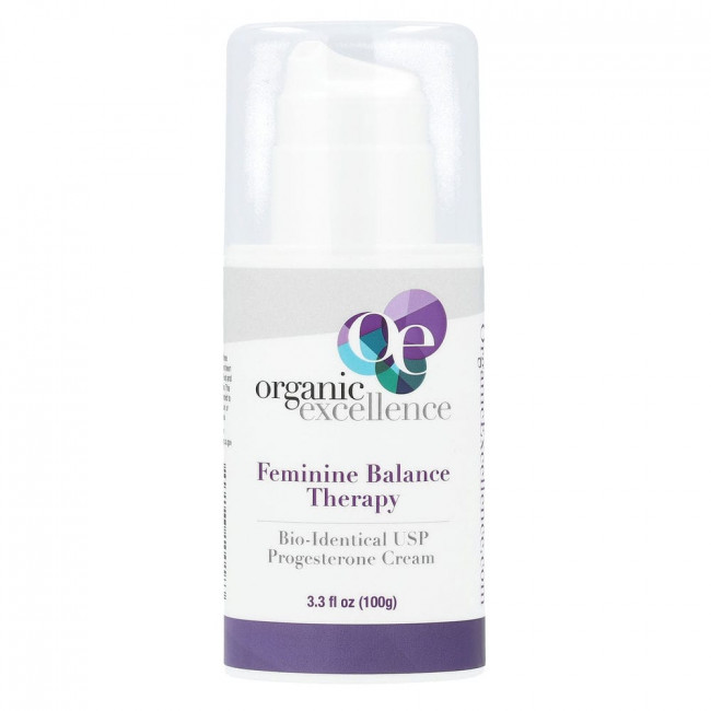 Organic Excellence, Feminine Balance Therapy, крем с биоидентичным прогестероном USP, 100 г (3,3 жидк. унции) Organic Excellence, Feminine Balance Therapy, крем с биоидентичным прогестероном USP, 100 г (3,3 жидк. унции)