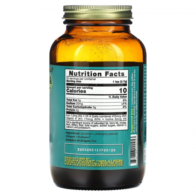 HealthForce Superfoods, Спирулина и манна, 149 г (5,25 унции) HealthForce Superfoods, Спирулина и манна, 149 г (5,25 унции)