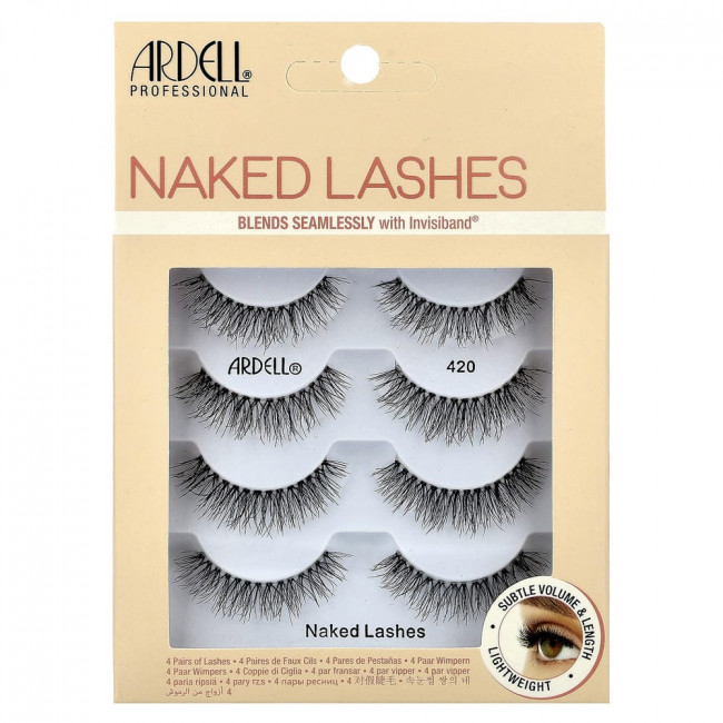 Ardell, Naked Lashes, 420, 4 пары
