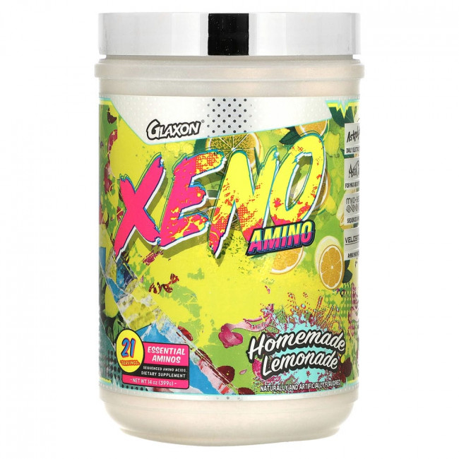 Glaxon, Xeno Amino, натуральный лимонад, 399 г (14 унций)