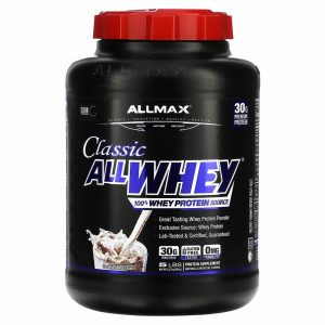 ALLMAX Nutrition, AllWhey Classic, 100% сывороточный белок, печенье и сливки, 5 фунтов (2,27 кг)