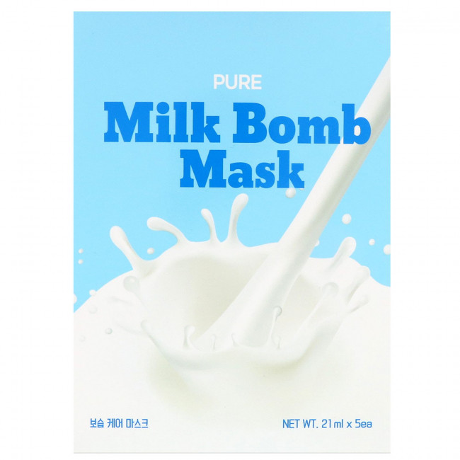 G9skin, Pure Milk Bomb, маска, 5 шт. по 21 мл G9skin, Pure Milk Bomb, маска, 5 шт. по 21 мл