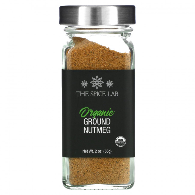 The Spice Lab, Органический молотый мускатный орех, 56 г (2 унции) The Spice Lab, Органический молотый мускатный орех, 56 г (2 унции)