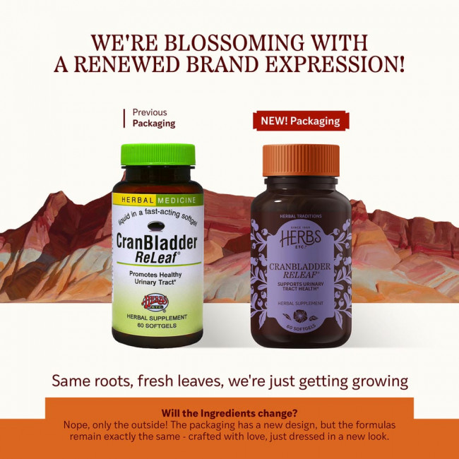 Herbs Etc., CranBladder ReLeaf®, 60 мягких таблеток