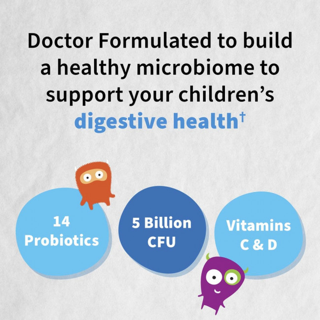 Garden of Life, Dr Formulated Probiotics, Organic Kids+, органические пробиотики для детей, со вкусом органической клубники и банана, 30 вкусных жевательных таблеток Garden of Life, Dr Formulated Probiotics, Organic Kids+, органические пробиотики для детей, со вкусом органической клубники и банана, 30 вкусных жевательных таблеток