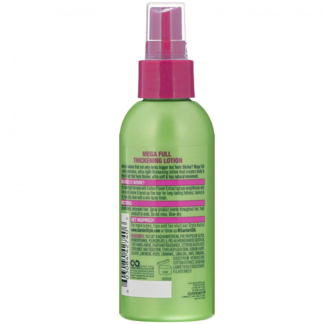 Garnier, Fructis Style, Mega Full, уплотняющий лосьон, 145 мл Garnier, Fructis Style, Mega Full, уплотняющий лосьон, 145 мл