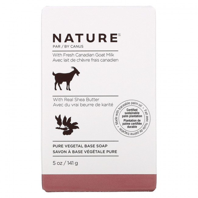 Nature by Canus, Fresh Goat Milk, Мыло, масло ши, 5 унций (141 г) Nature by Canus, Fresh Goat Milk, Мыло, масло ши, 5 унций (141 г)