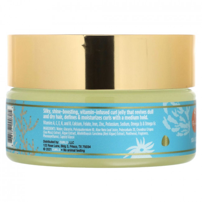 Curls, The Sea Moss Collection, слизь для вьющихся волос с минералами Sea Slip, 226,8 г (8 унций)