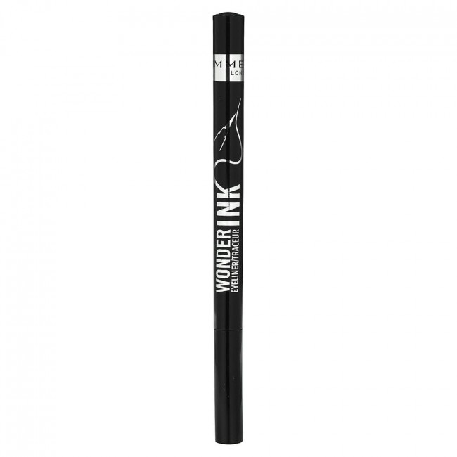 Rimmel London, Wonder' Ink Eyeliner, Waterproof, 001 Black, 0.03 fl oz (1 ml)