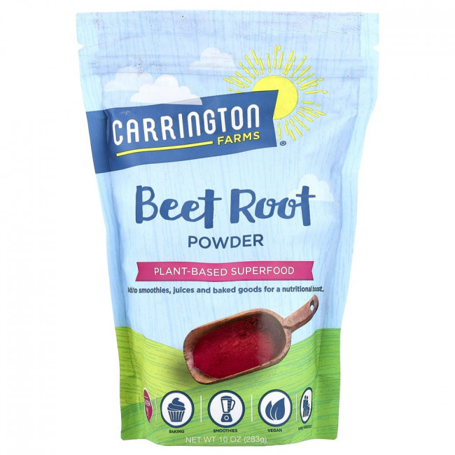 Порошок свеклы Carrington Farms, 283 г (10 унций)