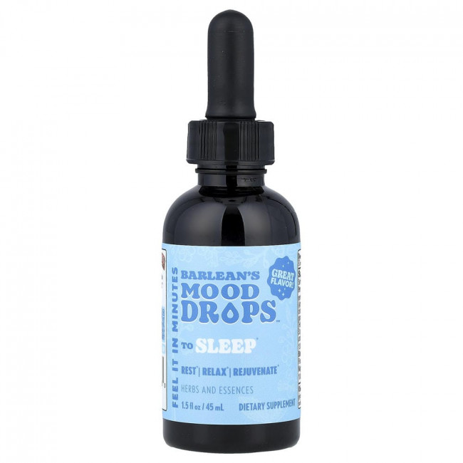 Barlean's, Mood Drops™, Для сна, 45 мл (1,5 жидких унции) Barlean's, Mood Drops™, Для сна, 45 мл (1,5 жидких унции)