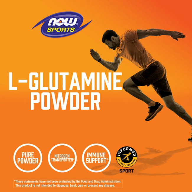 NOW Foods, Sports, L-глютамин, 454 г (1 фунт) NOW Foods, Sports, L-глютамин, 454 г (1 фунт)